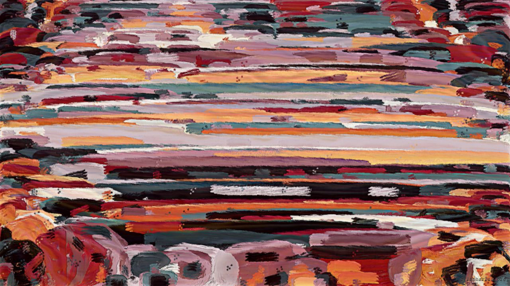 Image 'reflets &mdash; paint action sequence &mdash; paint in 1 3'.