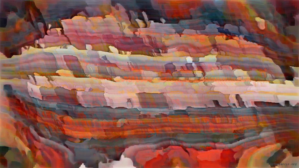Image 'reflets &mdash; paint action sequence &mdash; paint in 2 3'.