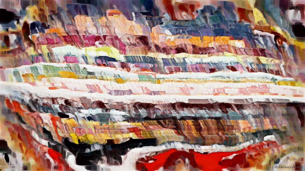 Image 'reflets &mdash; paint action sequence &mdash; paint in 2 7'.