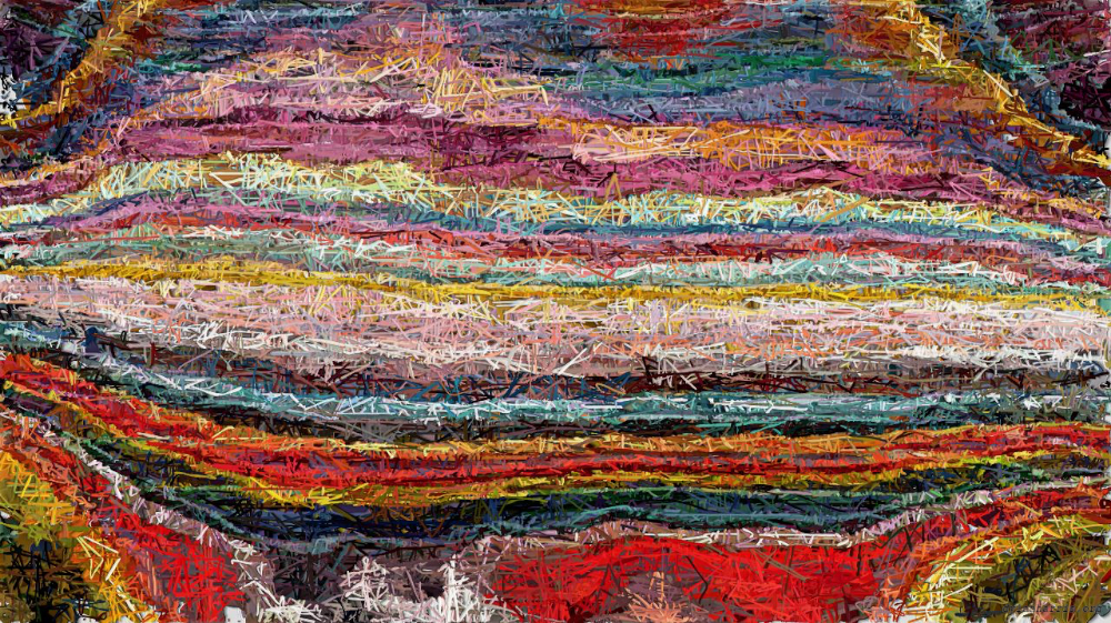 Image 'reflets &mdash; paint action sequence &mdash; paint in 3 5'.