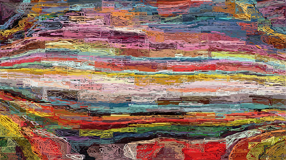 Image 'reflets &mdash; paint action sequence &mdash; paint in 3 6'.