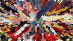 Third of 'reflets &mdash; paint synthesiser classic &mdash; 3.5 collection particles 4'.