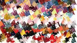 Second of 'reflets &mdash; paint synthesiser classic &mdash; 3.0 collection particles 3'.