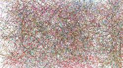 Seventh of 'reflets &mdash; paint synthesiser classic &mdash; 2.0 collection patterns 1'.