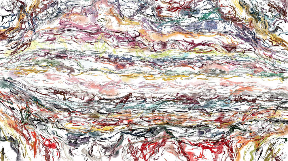 Image 'reflets &mdash; paint action sequence &mdash; paint demos from 1.5 8'.