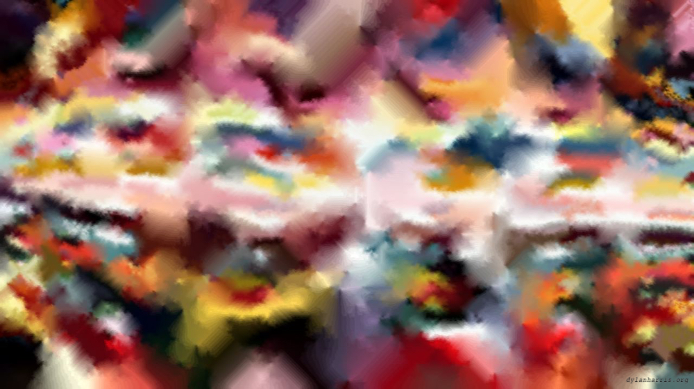 Image 'reflets &mdash; paint action sequence &mdash; paint effects 6'.