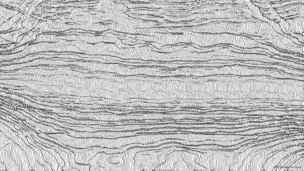 Image 'reflets &mdash; paint action sequence &mdash; pantograph etching 1 1'.