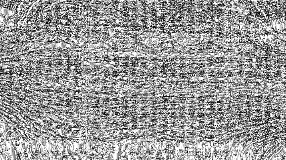 Image 'reflets &mdash; paint action sequence &mdash; pantograph etching 2 1'.