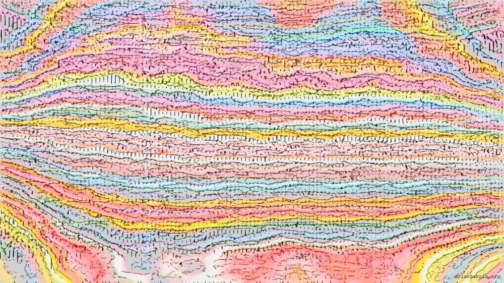 Image 'reflets &mdash; paint action sequence &mdash; pantograph etching 2 6'.