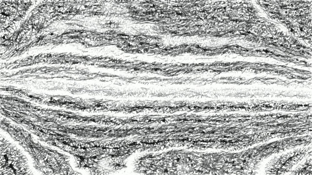 Image 'reflets &mdash; paint action sequence &mdash; pencil sketch 1 6'.