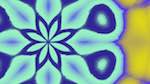 Second of 'reflets &mdash; msg &mdash; variations 1 pinwheel 1'.