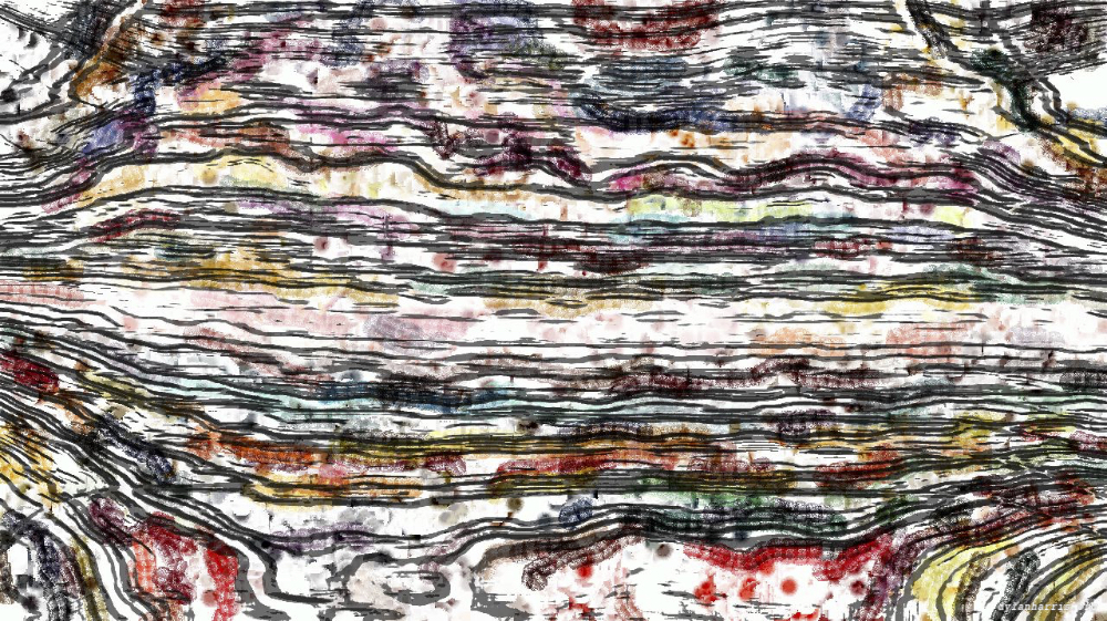 Image 'reflets &mdash; paint action sequence &mdash; portrait idea 1 2'.