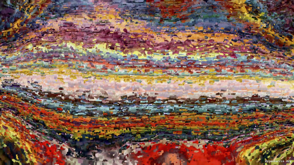 Image 'reflets &mdash; paint action sequence &mdash; portrait idea 1 6'.