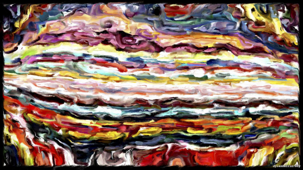 Image 'reflets &mdash; paint action sequence &mdash; portrait idea 2 3'.