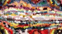 Third of 'reflets &mdash; paint synthesiser classic &mdash; 3.0 collection regions mutual drawn 3'.