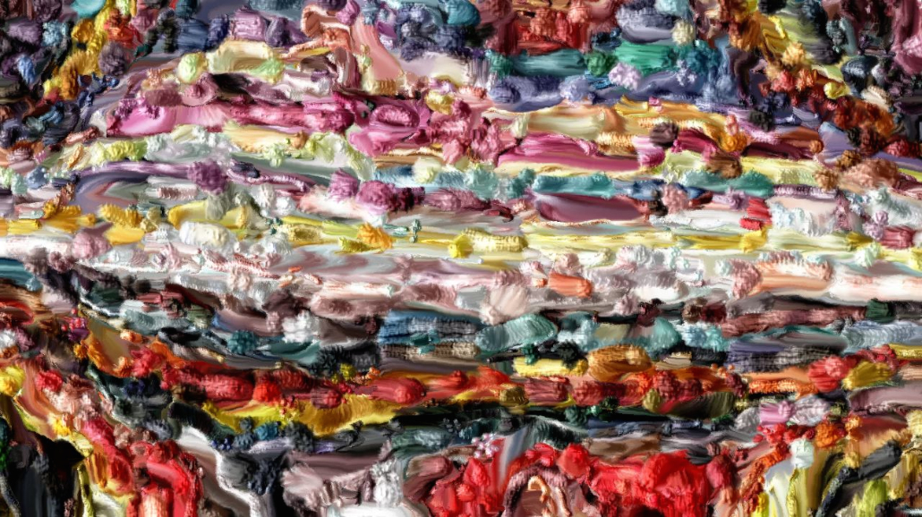 Image 'reflets &mdash; paint synthesiser classic &mdash; 4.0 collection raised rough strokes 1 8'.