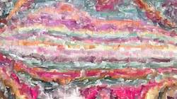 Third of 'reflets &mdash; paint synthesiser classic &mdash; 4.0 collection raised rough strokes 1'.