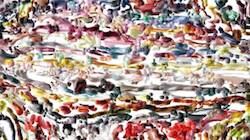 First of 'reflets &mdash; paint synthesiser classic &mdash; 4.0 collection raised rough strokes 2'.