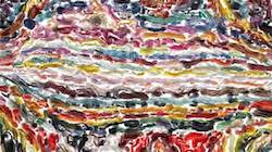 Third of 'reflets &mdash; paint synthesiser classic &mdash; 4.0 collection raised rough strokes 2'.