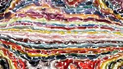 Fifth of 'reflets &mdash; paint synthesiser classic &mdash; 4.0 collection raised rough strokes 2'.