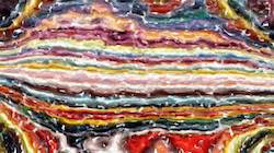 Seventh of 'reflets &mdash; paint synthesiser classic &mdash; 4.0 collection raised rough strokes 2'.