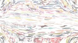 Third of 'reflets &mdash; paint synthesiser classic &mdash; 4.0 collection raised rough strokes 3'.