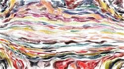 Fourth of 'reflets &mdash; paint synthesiser classic &mdash; 4.0 collection raised rough strokes 3'.