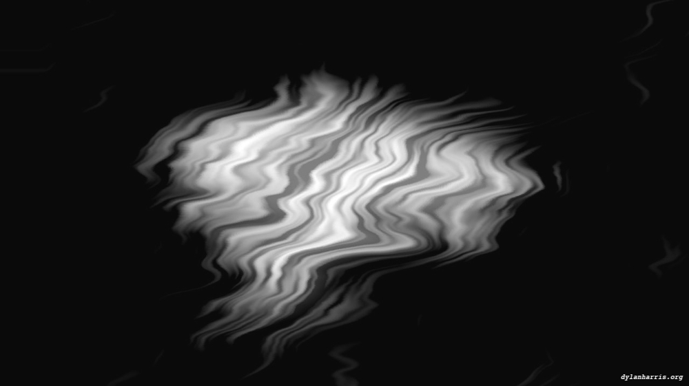 Image 'reflets &mdash; msg &mdash; processing effects self animating blobs 6'.
