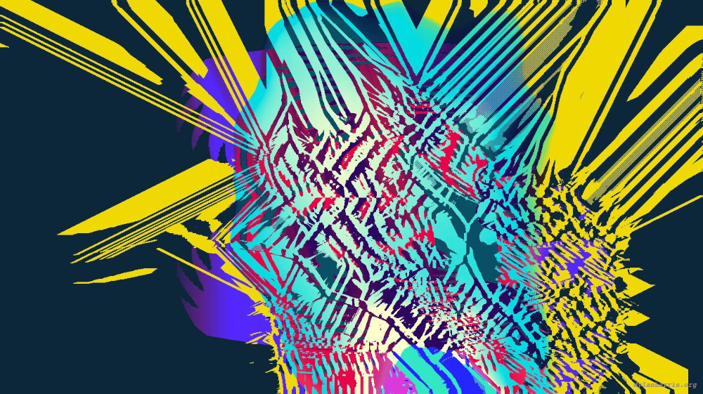 Image 'reflets &mdash; msg &mdash; abstract 1 symmetry breaking 12 4'.