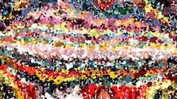 Third of 'reflets &mdash; paint synthesiser classic &mdash; 3.5 collection scribblers 4'.