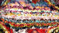 Fourth of 'reflets &mdash; paint synthesiser classic &mdash; 3.5 collection scribblers 4'.