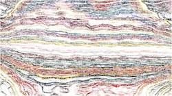 Second of 'reflets &mdash; paint synthesiser classic &mdash; 3.5 collection sketch 3'.