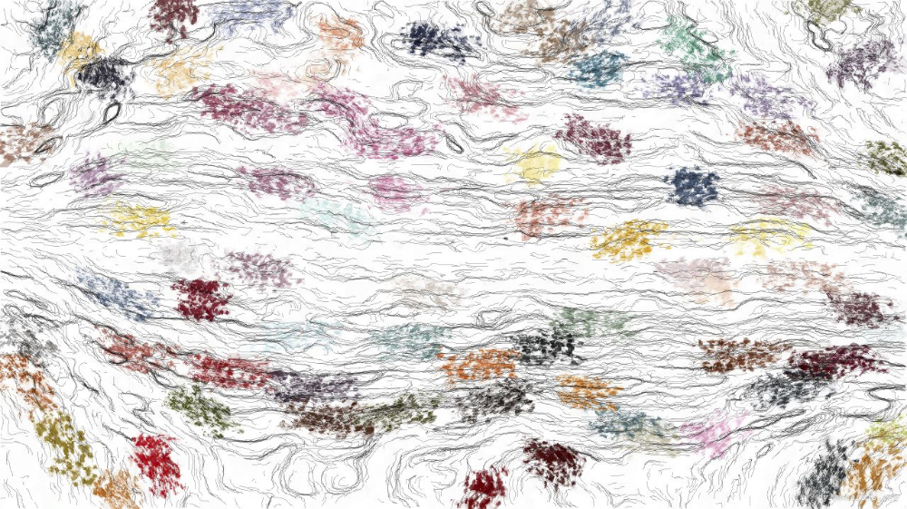 Image 'reflets &mdash; paint action sequence &mdash; sketch 2 1'.