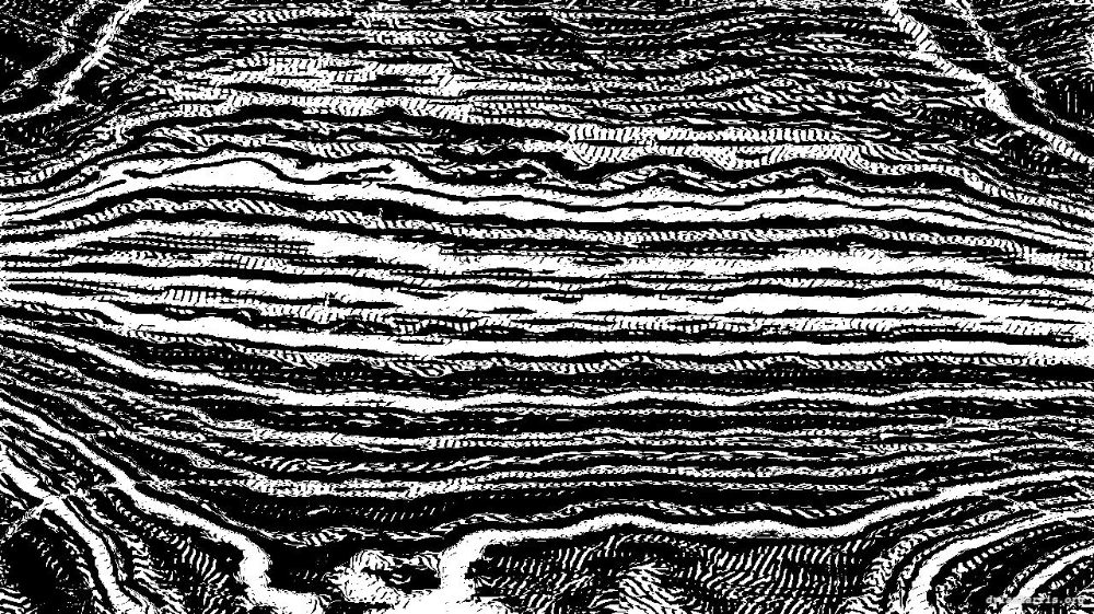 Image 'reflets &mdash; paint action sequence &mdash; screen print ideas 1 2'.