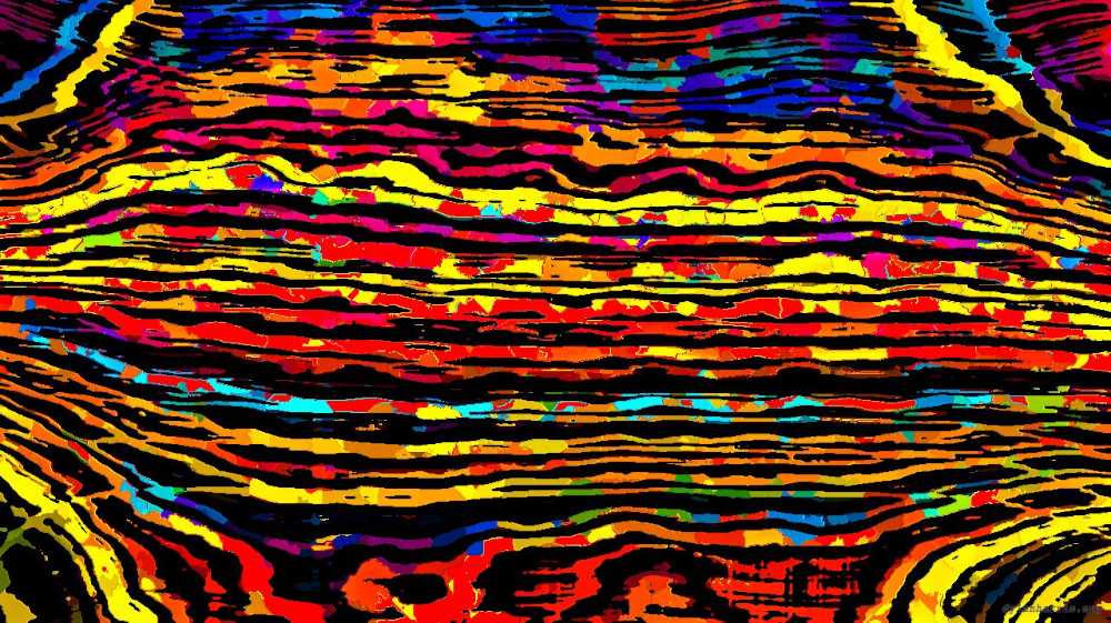 Image 'reflets &mdash; paint action sequence &mdash; screen print ideas 2 3'.