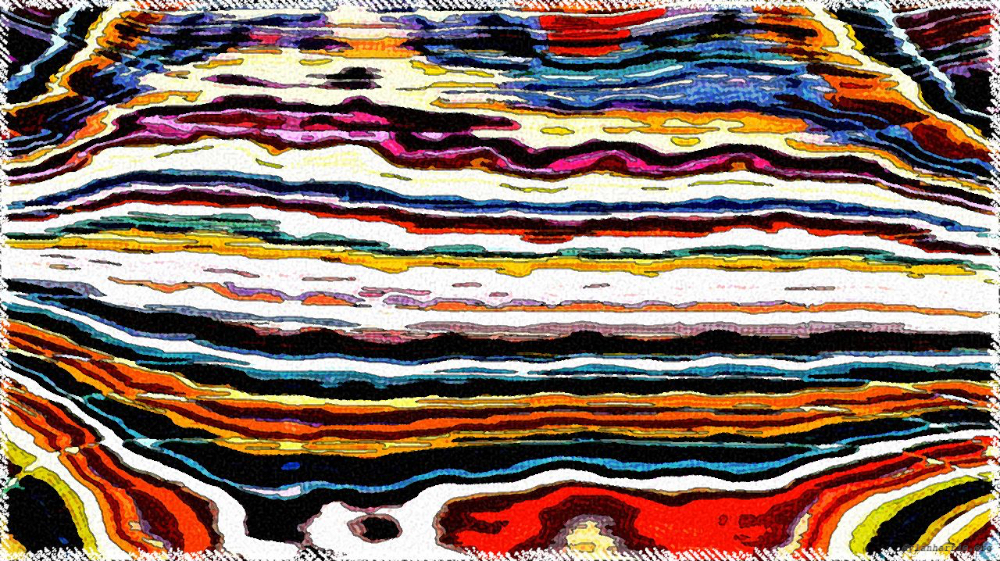 Image 'reflets &mdash; paint action sequence &mdash; screen print ideas 3 2'.