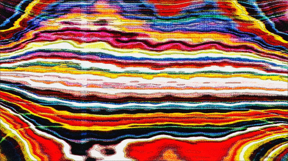 Image 'reflets &mdash; paint action sequence &mdash; screen print ideas 3 3'.