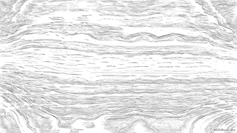 Image 'reflets &mdash; paint action sequence &mdash; sketch renditions 1 3'.