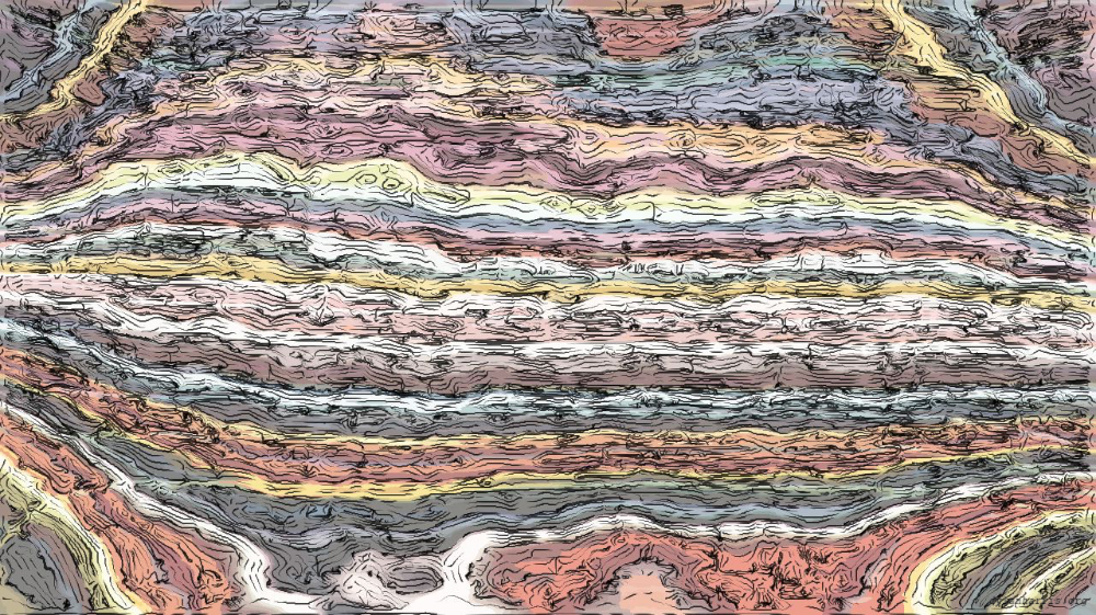 Image 'reflets &mdash; paint action sequence &mdash; sketch renditions 2 4'.