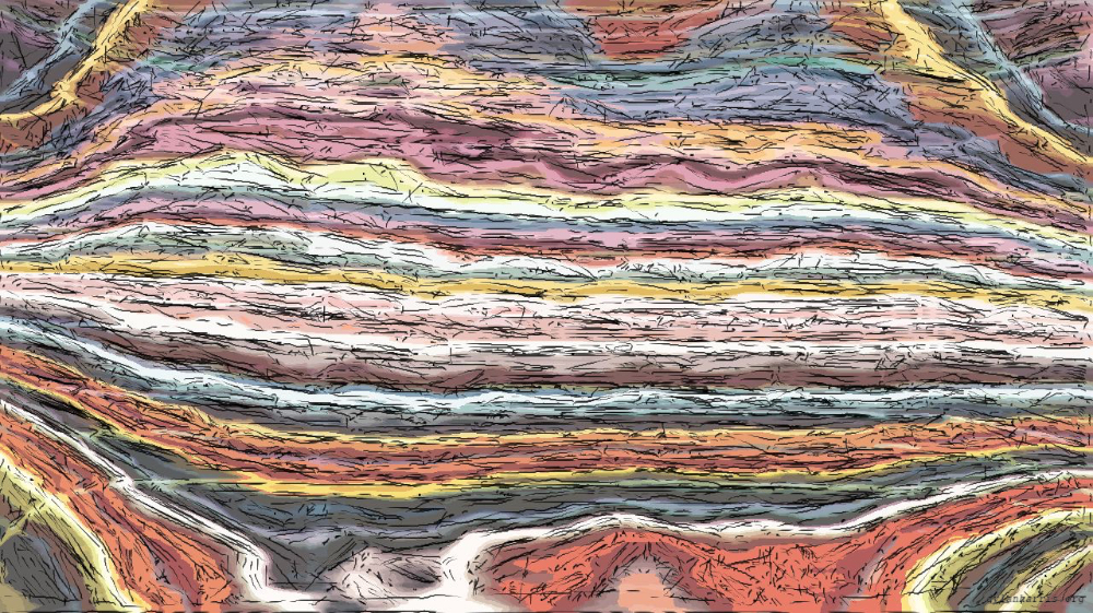 Image 'reflets &mdash; paint action sequence &mdash; sketch renditions 2 5'.