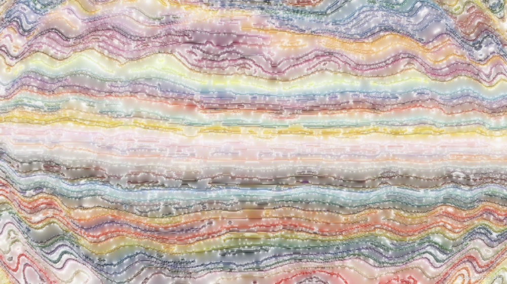 Image 'reflets &mdash; paint action sequence &mdash; source abstractions 1 5'.