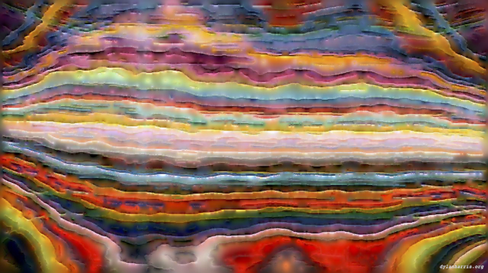 Image 'reflets &mdash; paint action sequence &mdash; source abstractions 1 8'.