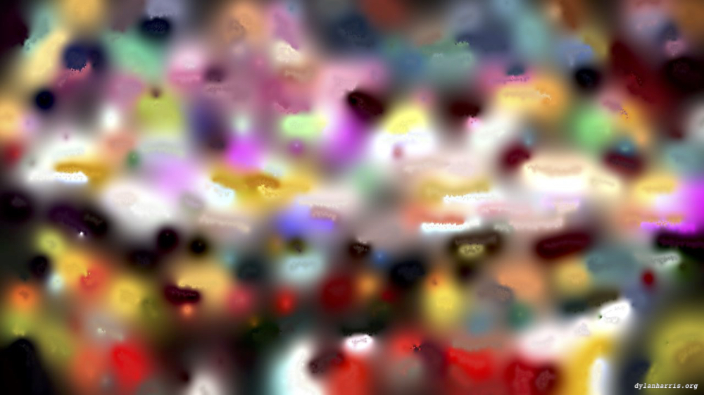 Image 'reflets &mdash; paint action sequence &mdash; source abstractions 1 1'.