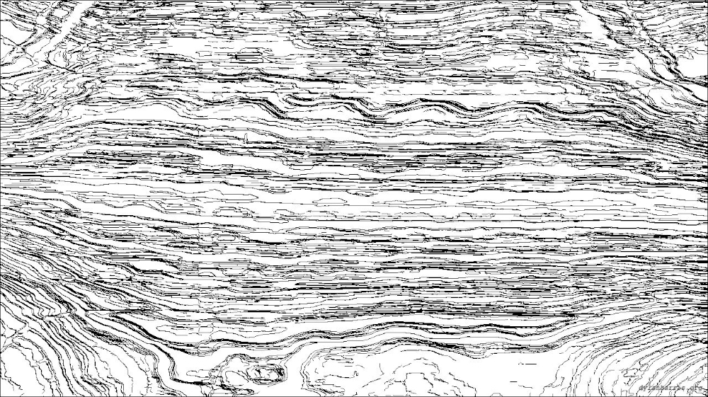 Image 'reflets &mdash; paint action sequence &mdash; src processing 1 4'.