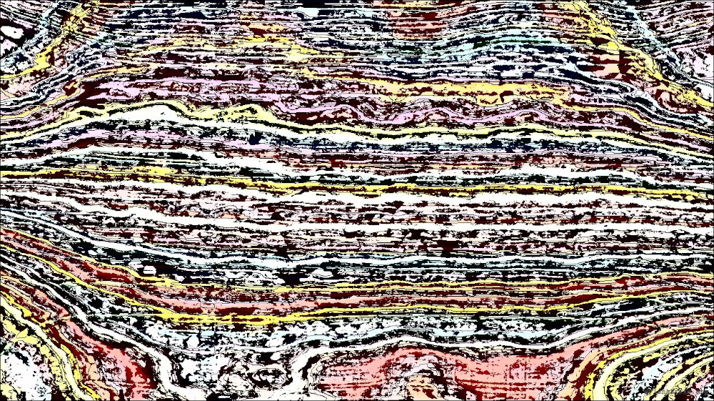 Image 'reflets &mdash; paint action sequence &mdash; src processing 1 6'.