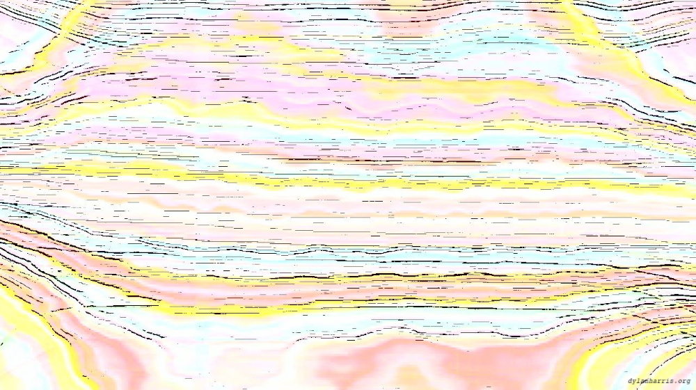 Image 'reflets &mdash; paint action sequence &mdash; src processing 3 3'.