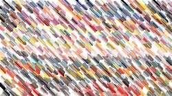 Fourth of 'reflets &mdash; paint synthesiser classic &mdash; 3.5 collection strokes 5'.