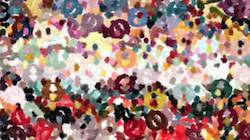 Second of 'reflets &mdash; paint synthesiser classic &mdash; 3.5 collection strokes 6'.