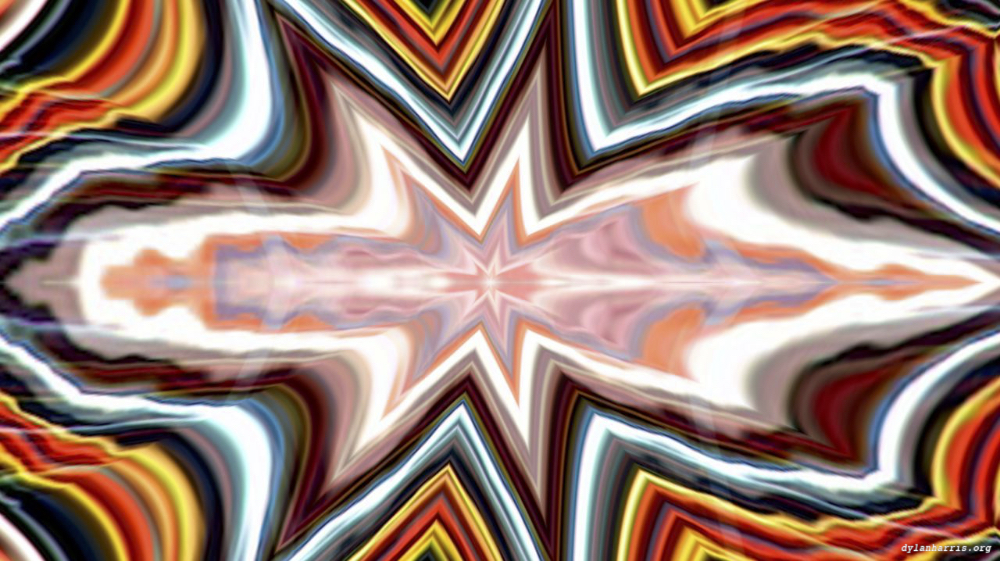 Image 'reflets &mdash; paint action sequence &mdash; symmetry 1 4'.