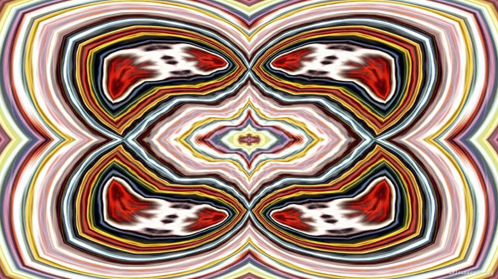 Image 'reflets &mdash; paint action sequence &mdash; symmetry 1 6'.